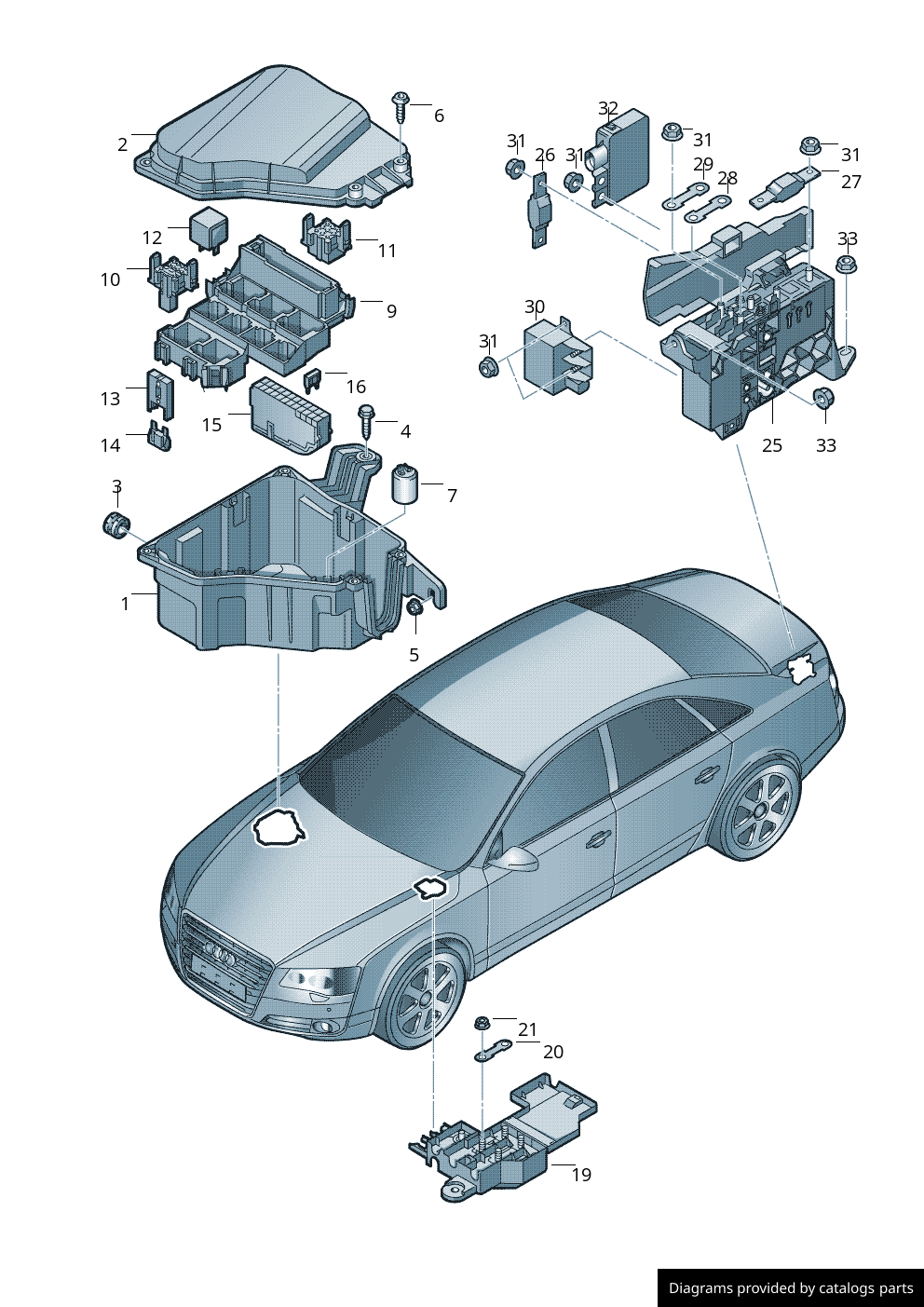 Fuse Box Diagram Audi A4 B8 And Relay With Assignment And, 57 OFF