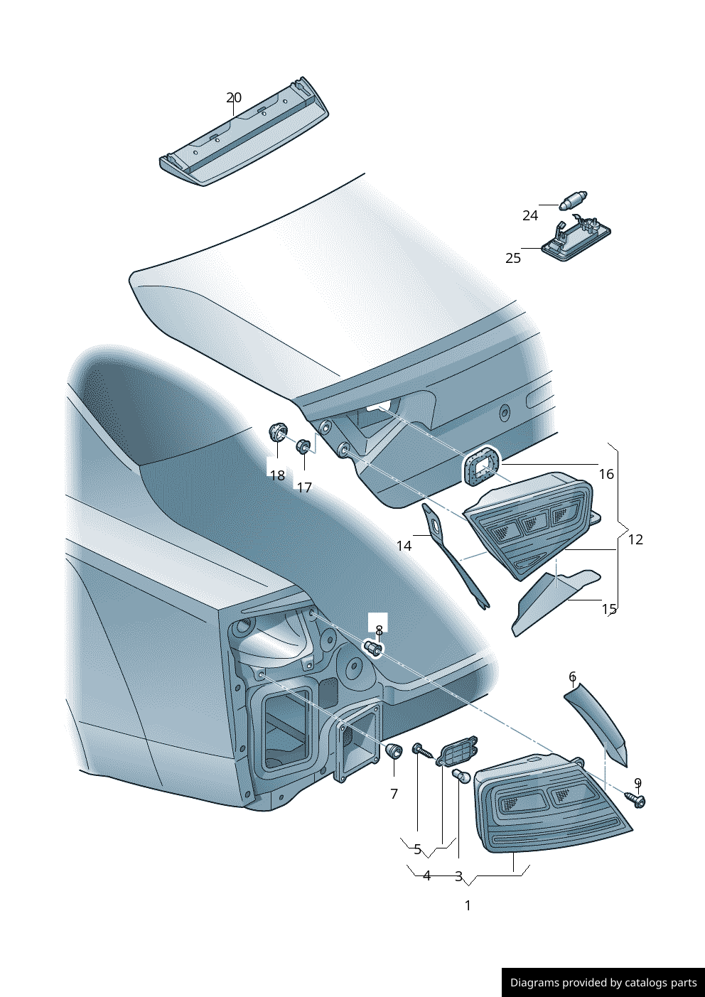 Car part diagram