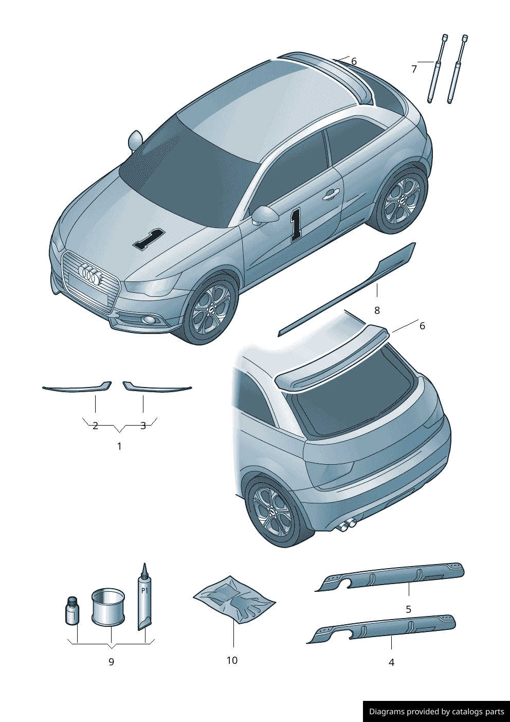 Car part diagram
