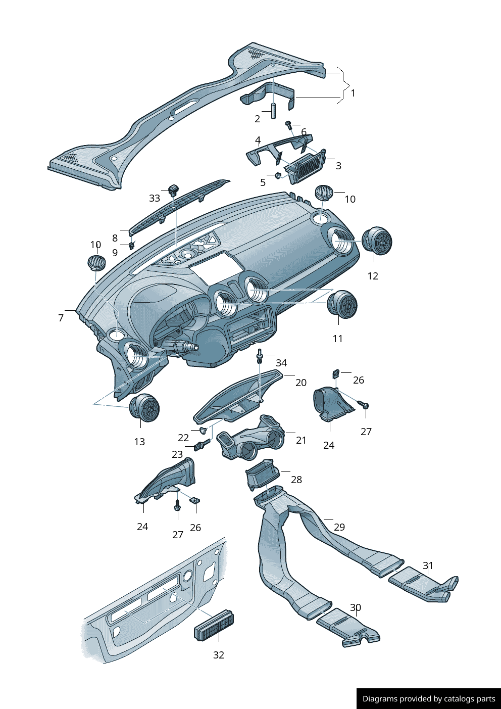 Car part diagram