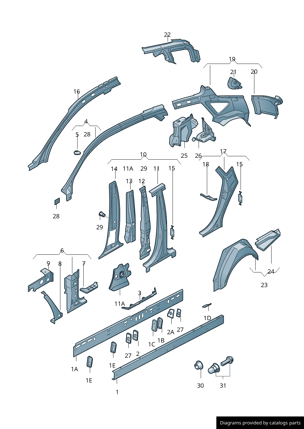 Car part diagram