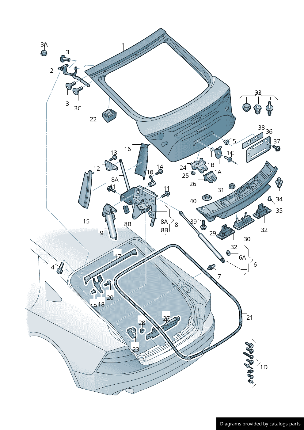 Car part diagram