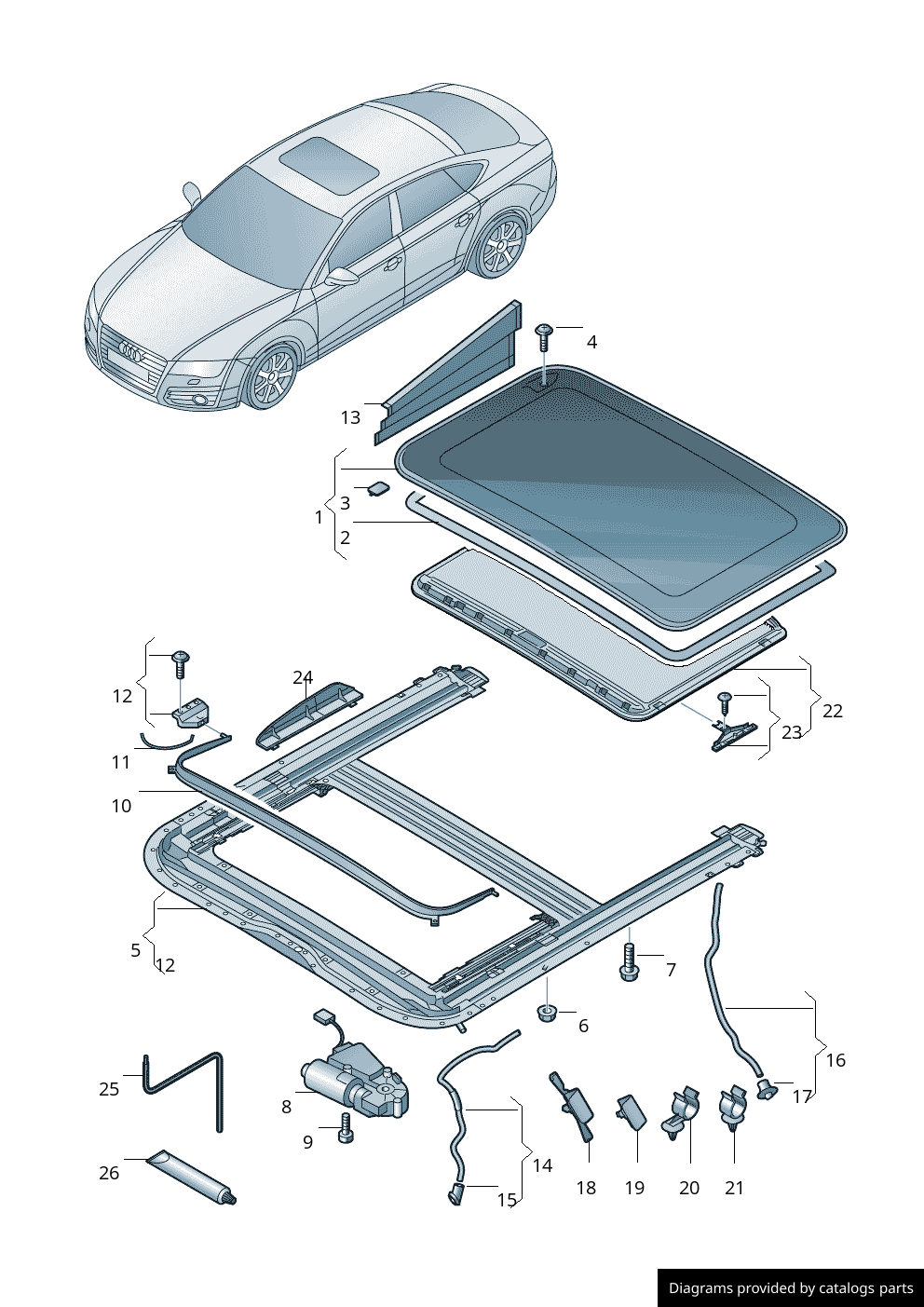 Car part diagram