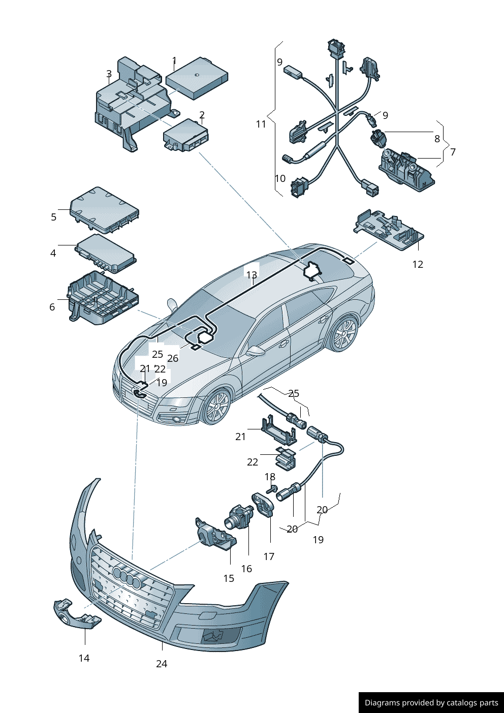 Car part diagram