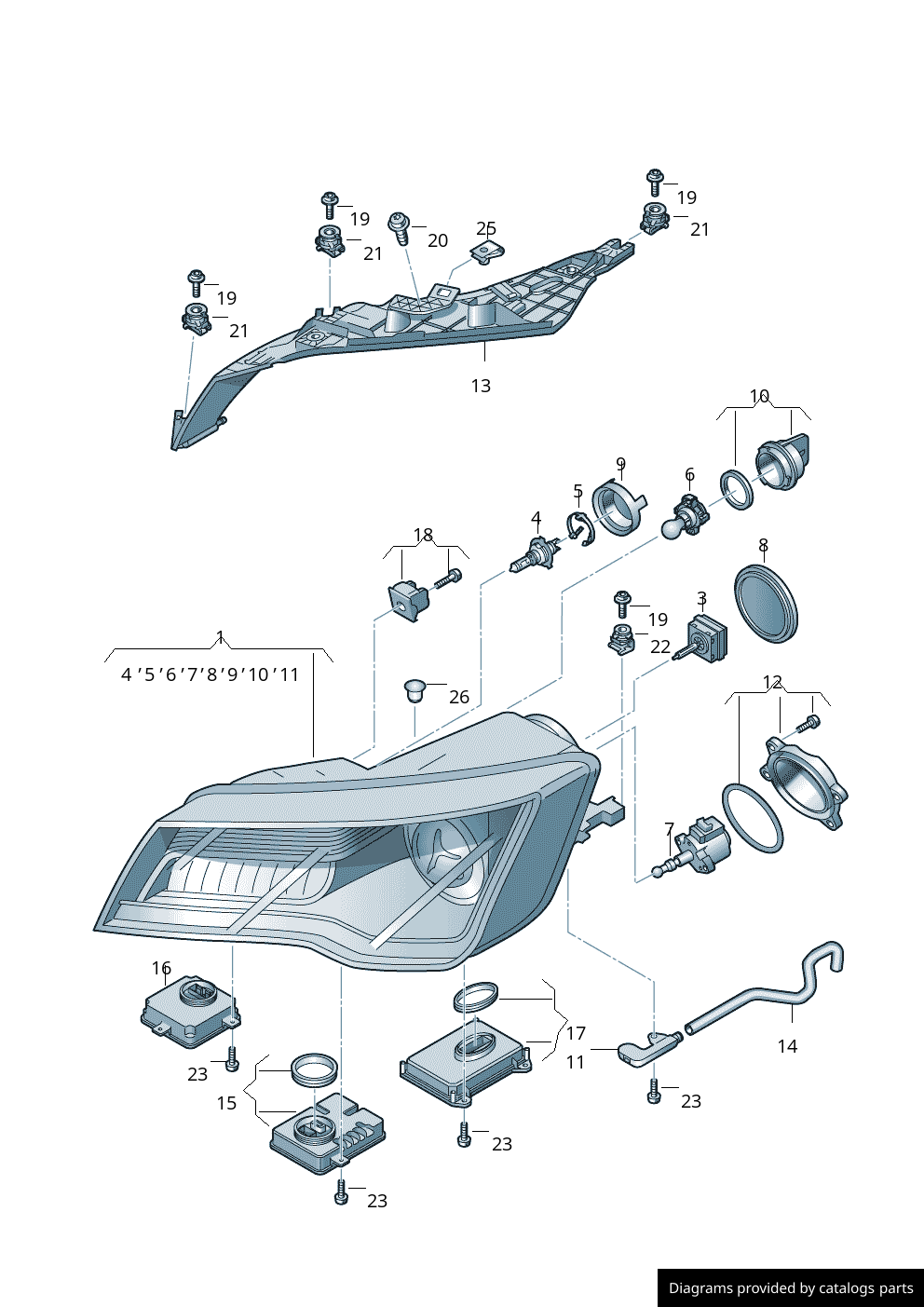 Car part diagram