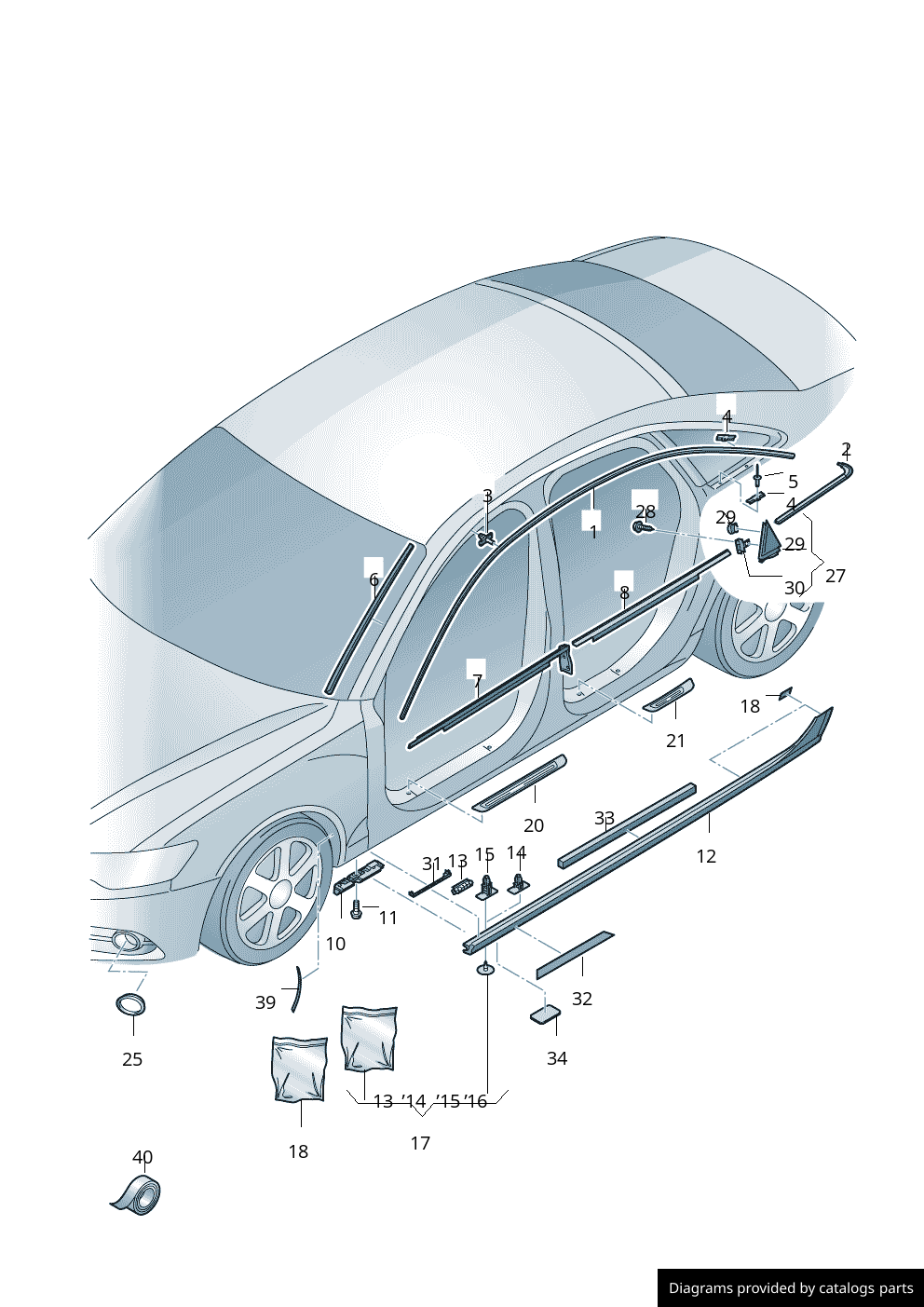 Car part diagram
