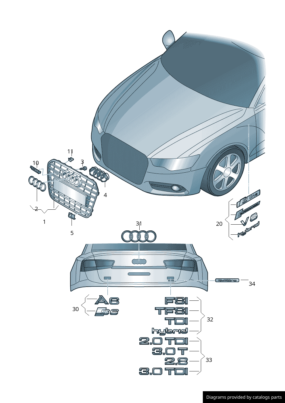 Car part diagram