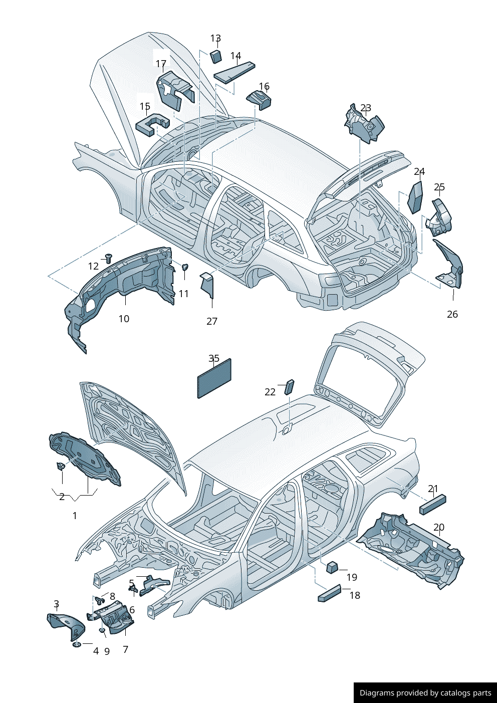 Car part diagram