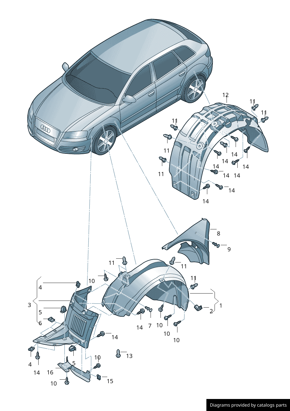Car part diagram