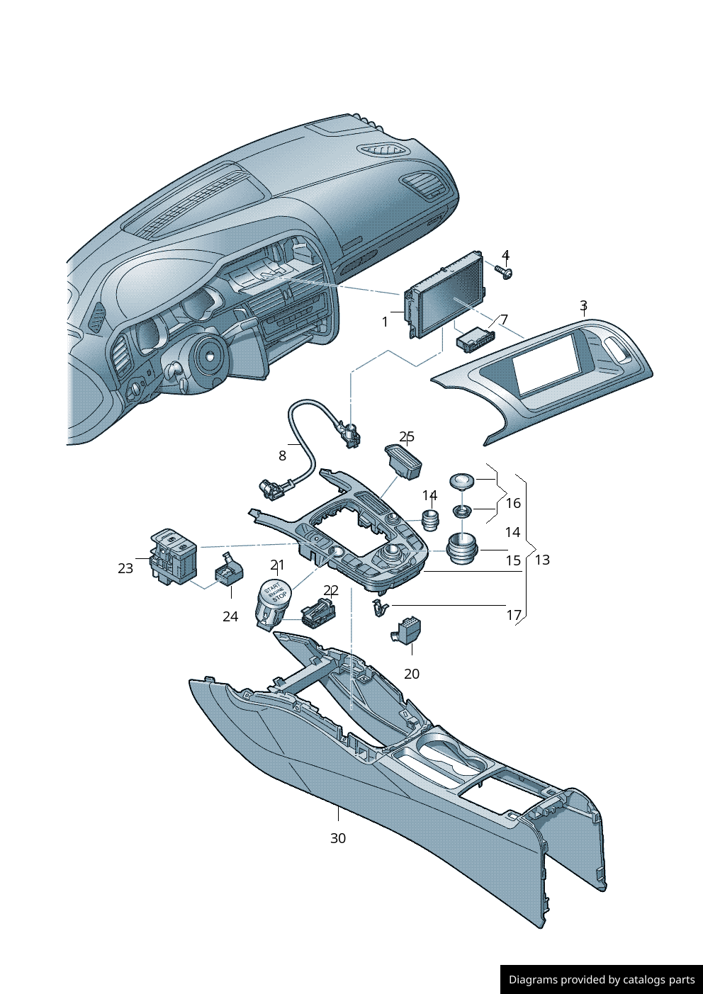 Car part diagram