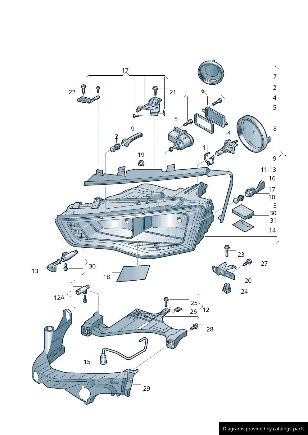 Car part diagram