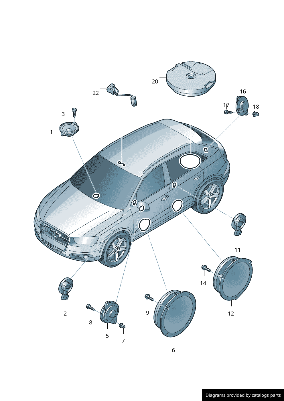 Car part diagram