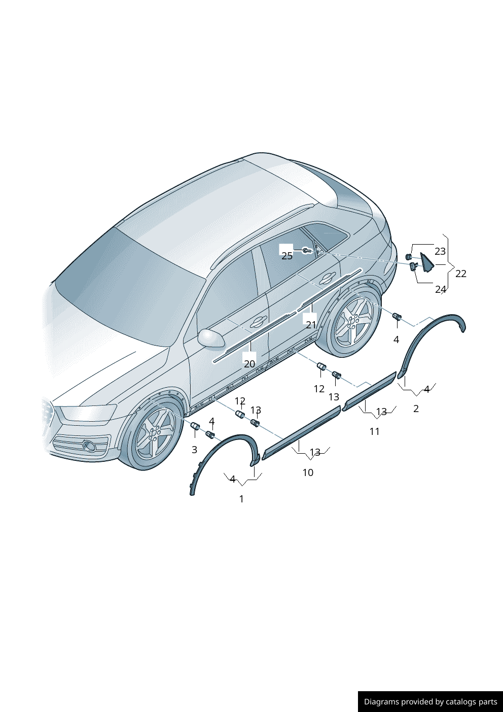Car part diagram