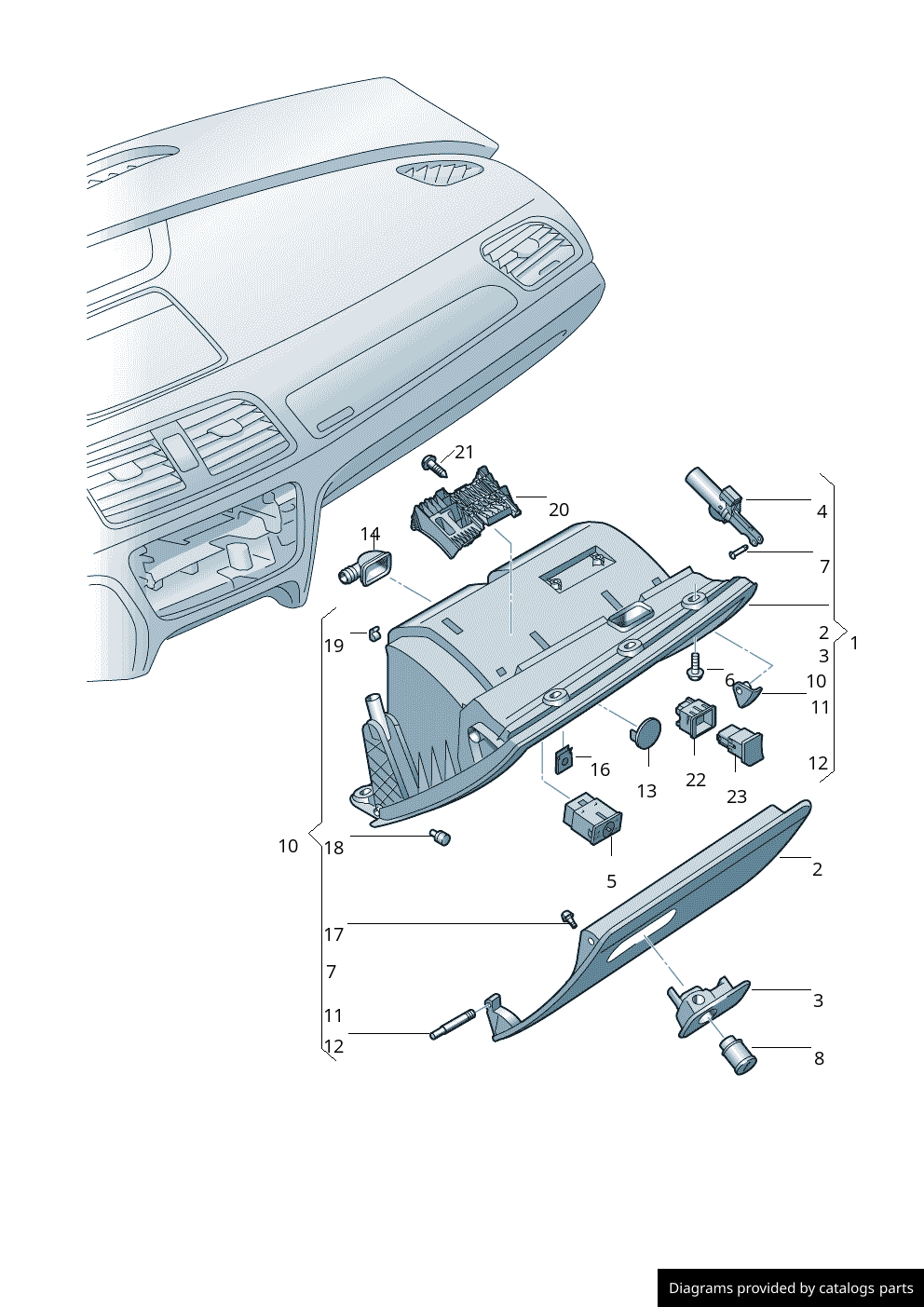 Car part diagram