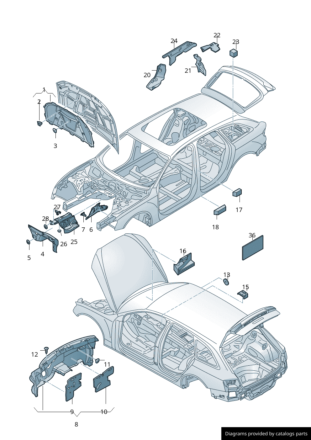 Car part diagram