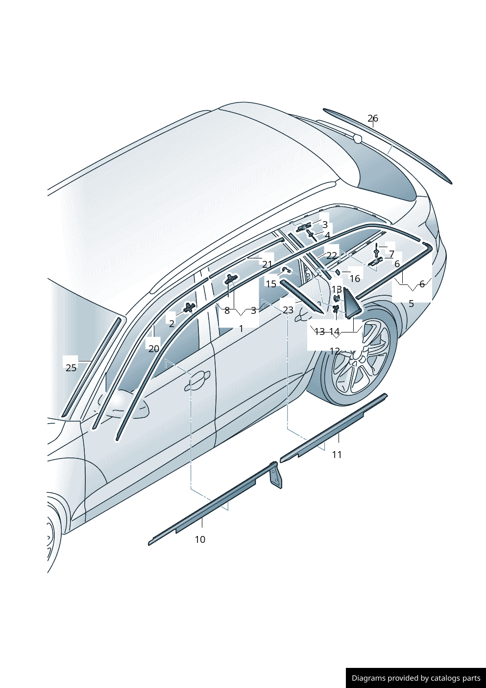 Car part diagram