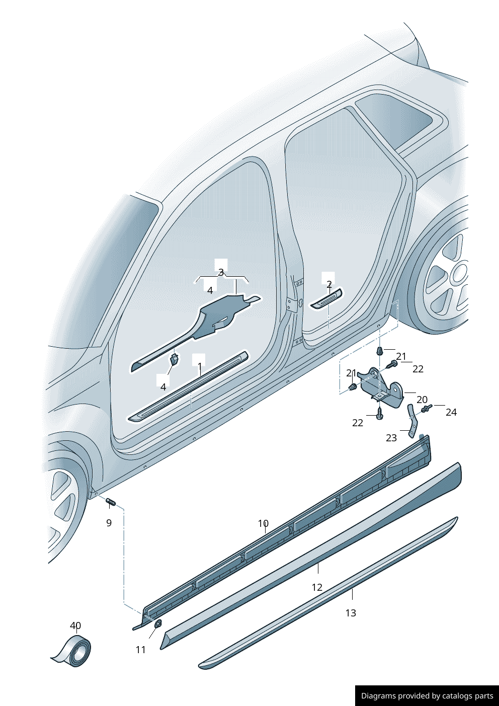 Car part diagram