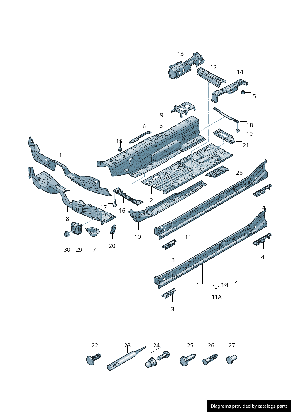 Car part diagram