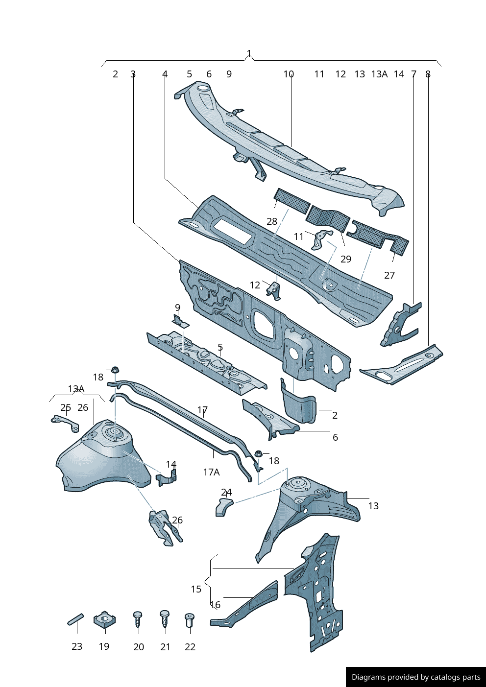 Car part diagram