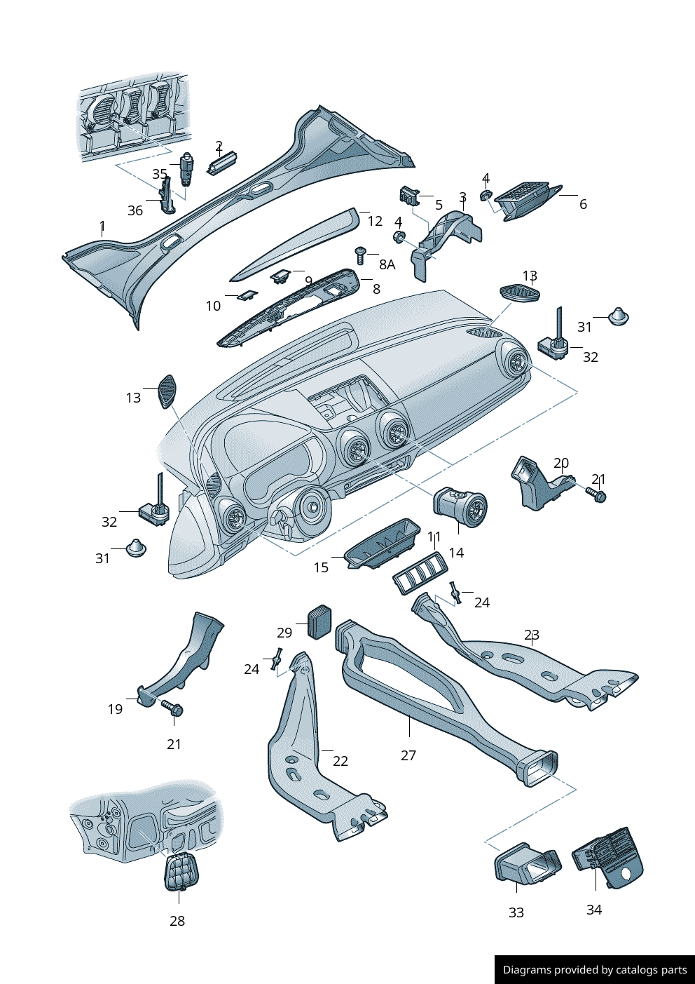 Car part diagram