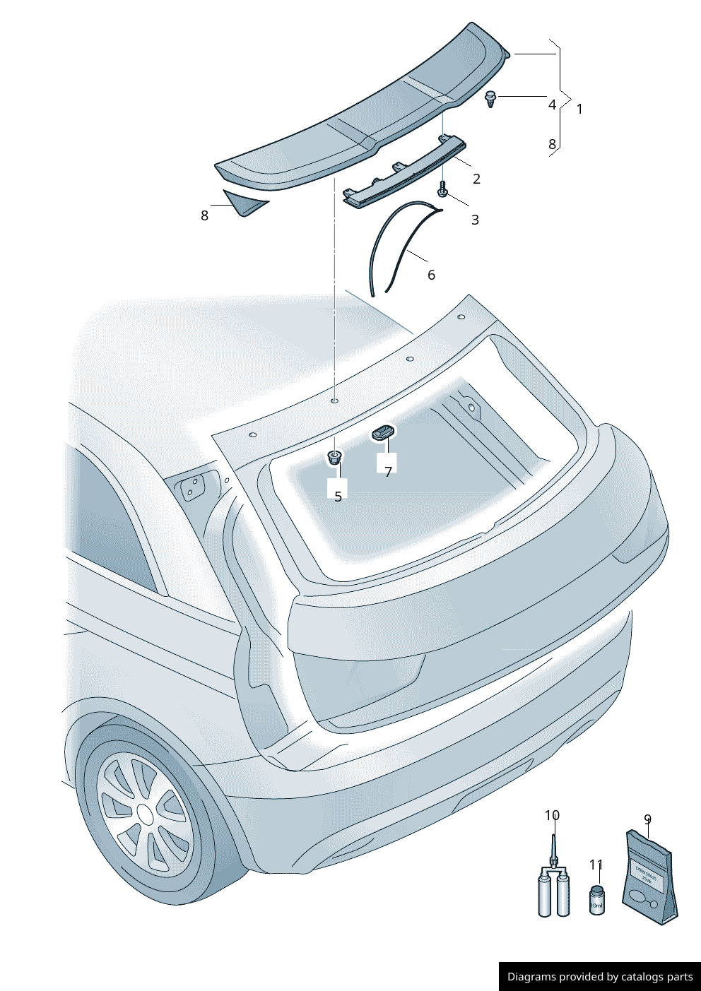 Car part diagram