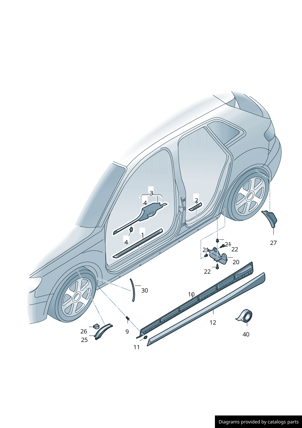 Car part diagram