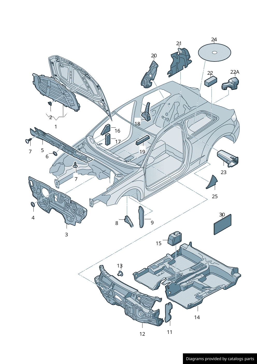 Car part diagram