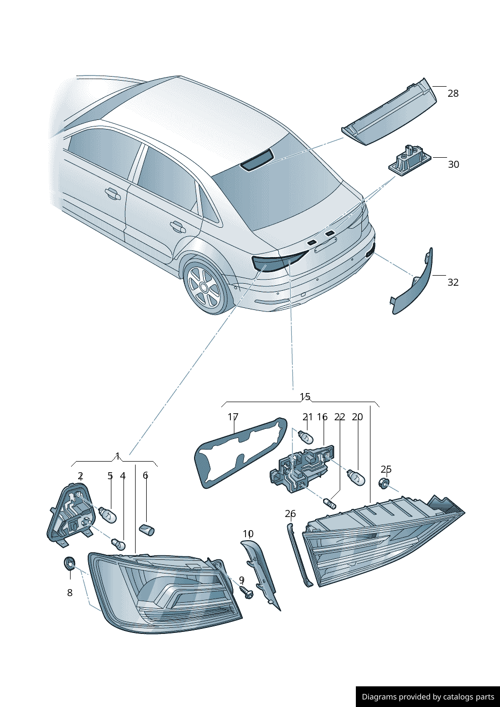Car part diagram