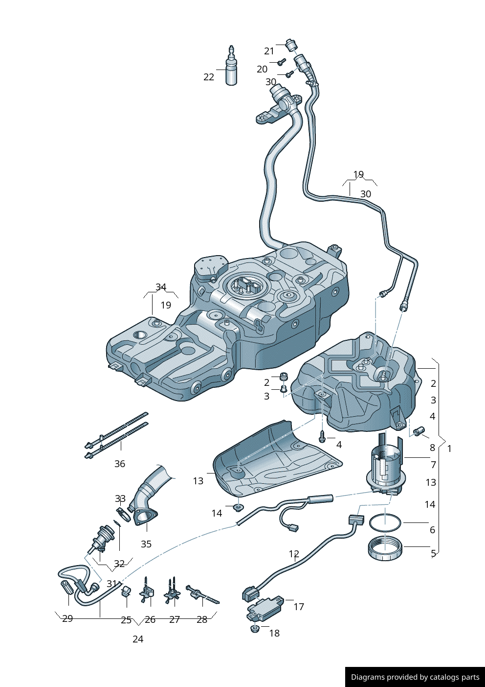 Car part diagram
