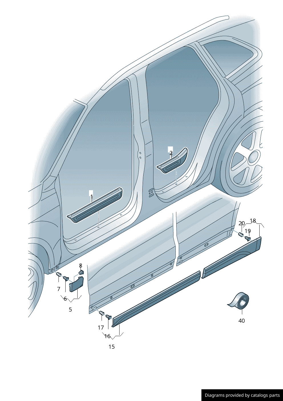 Car part diagram