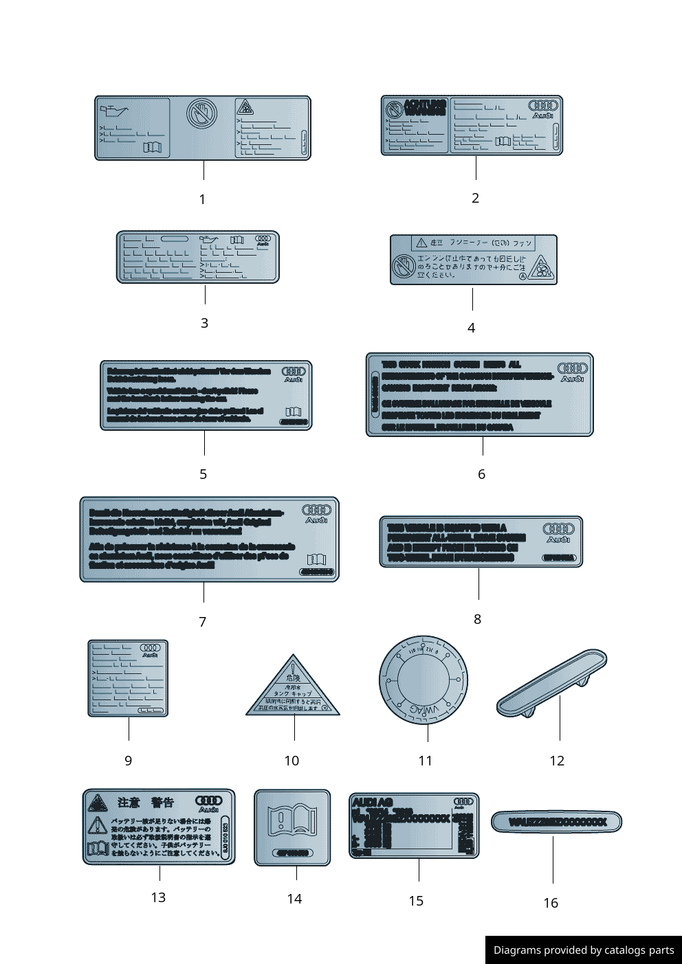 Car part diagram