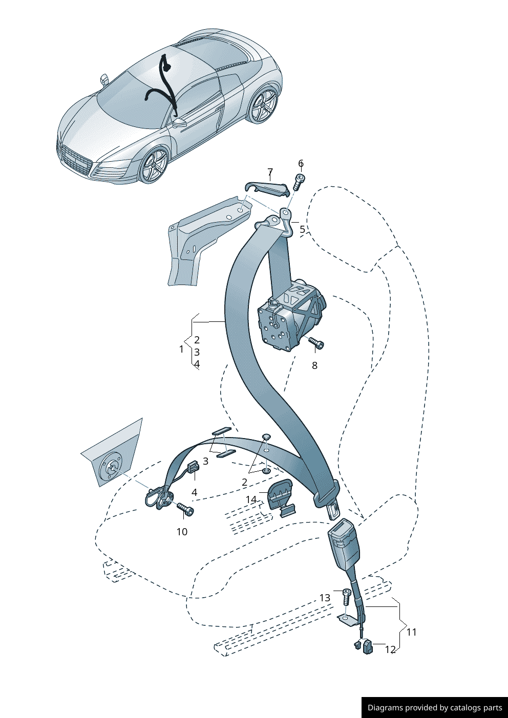 Car part diagram