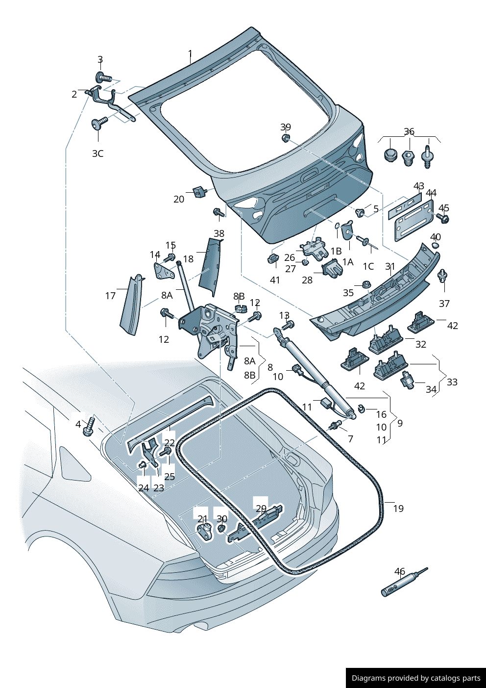 Car part diagram