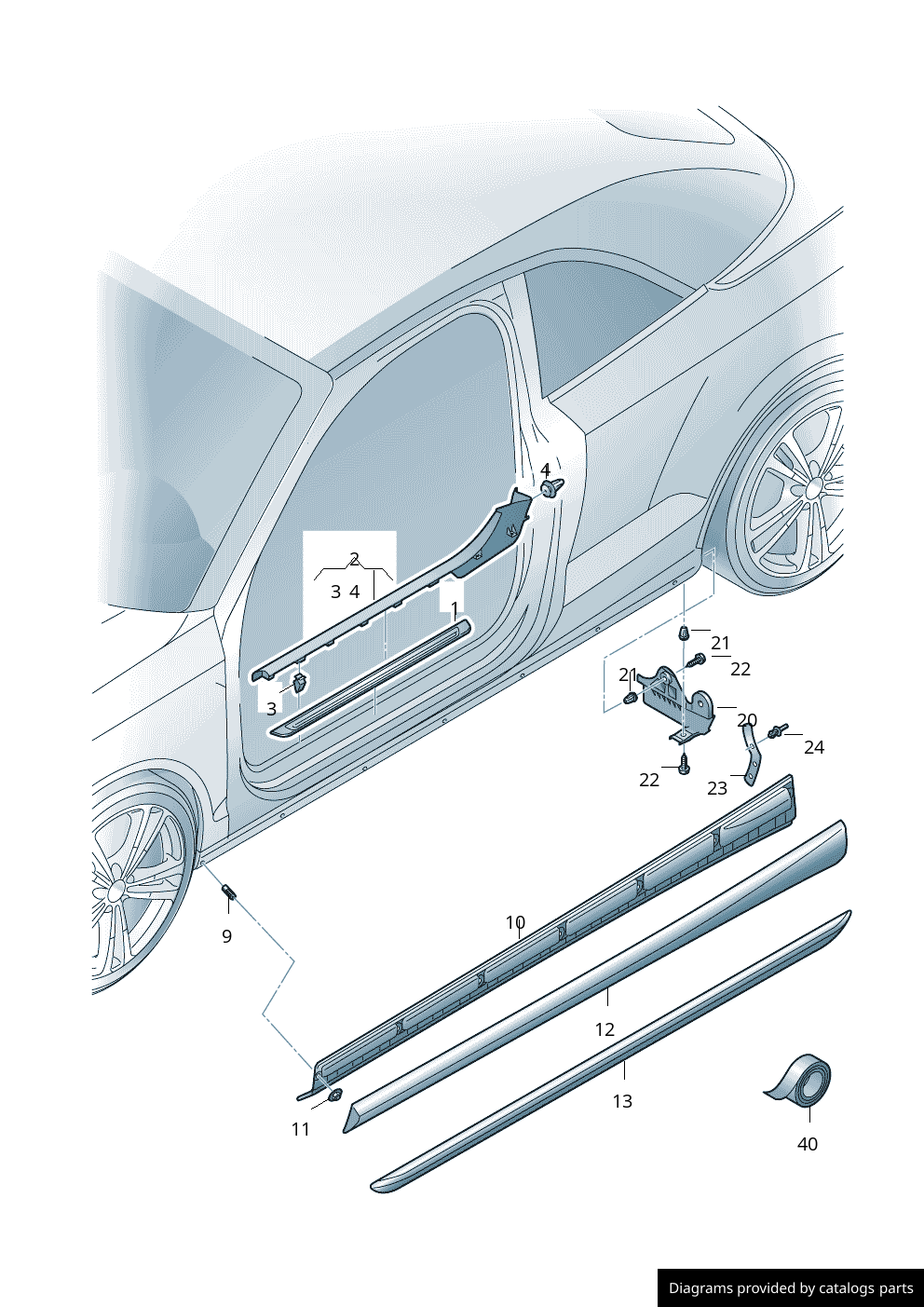 Car part diagram