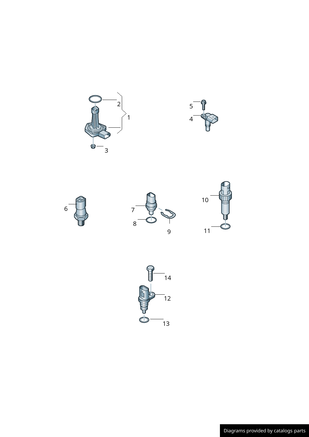 Volkswagen / Audi Oil Level Sensor 03C907660S LLLParts