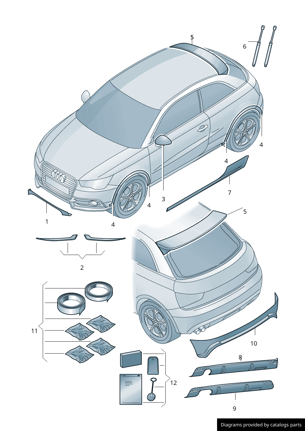 Car part diagram