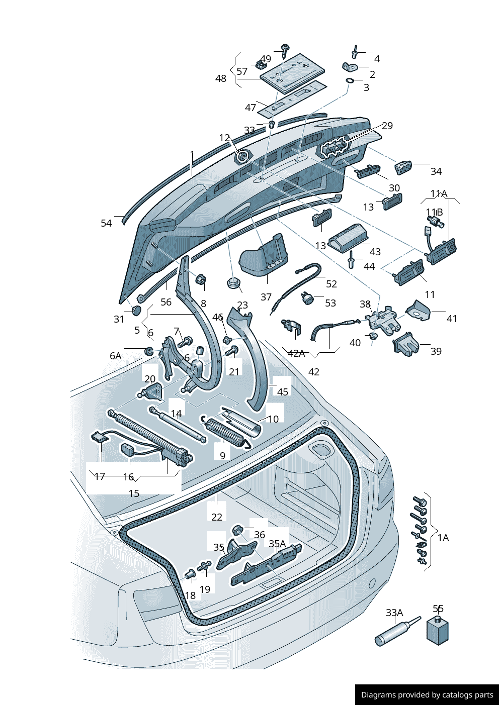 Car part diagram