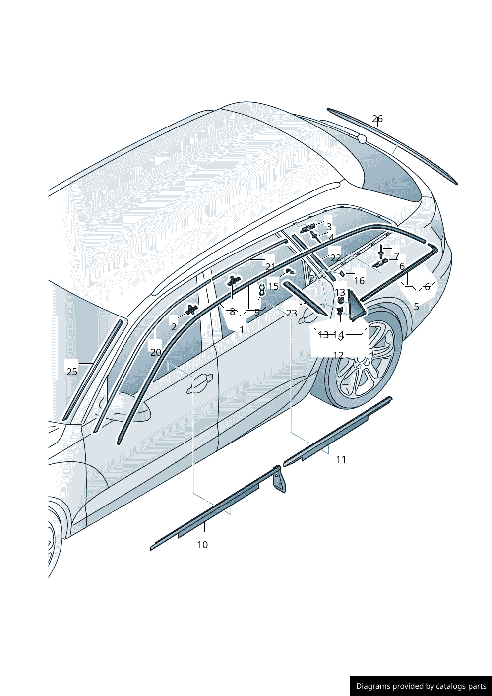 Car part diagram