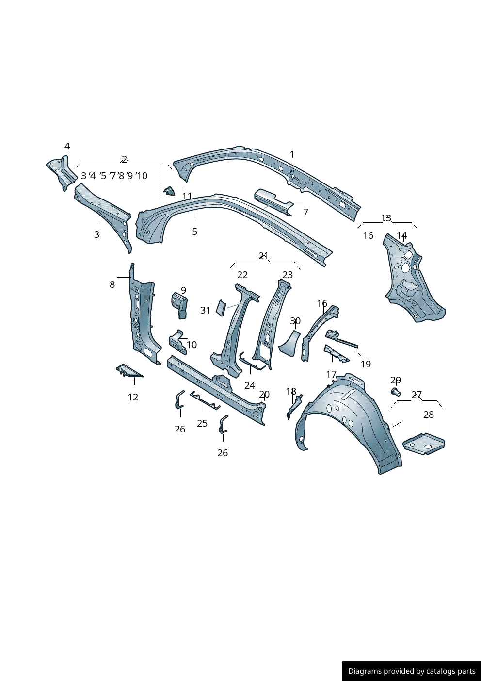 Car part diagram