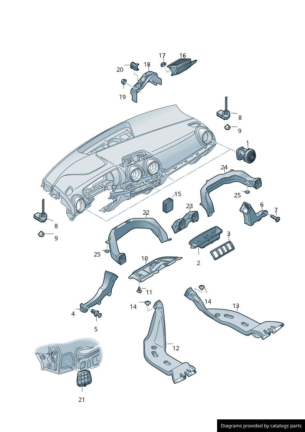 Car part diagram