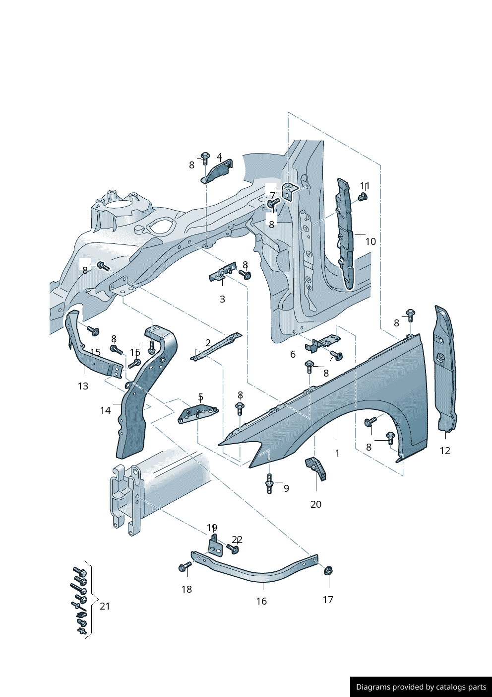 Car part diagram