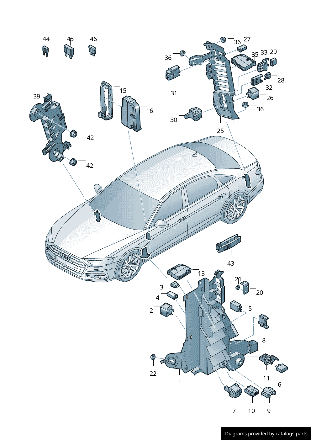 Car part diagram