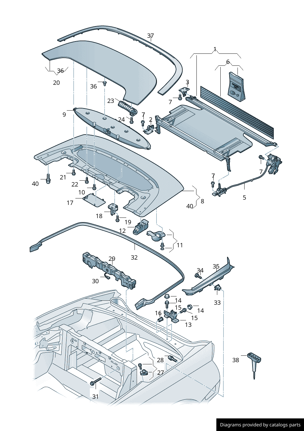 Car part diagram