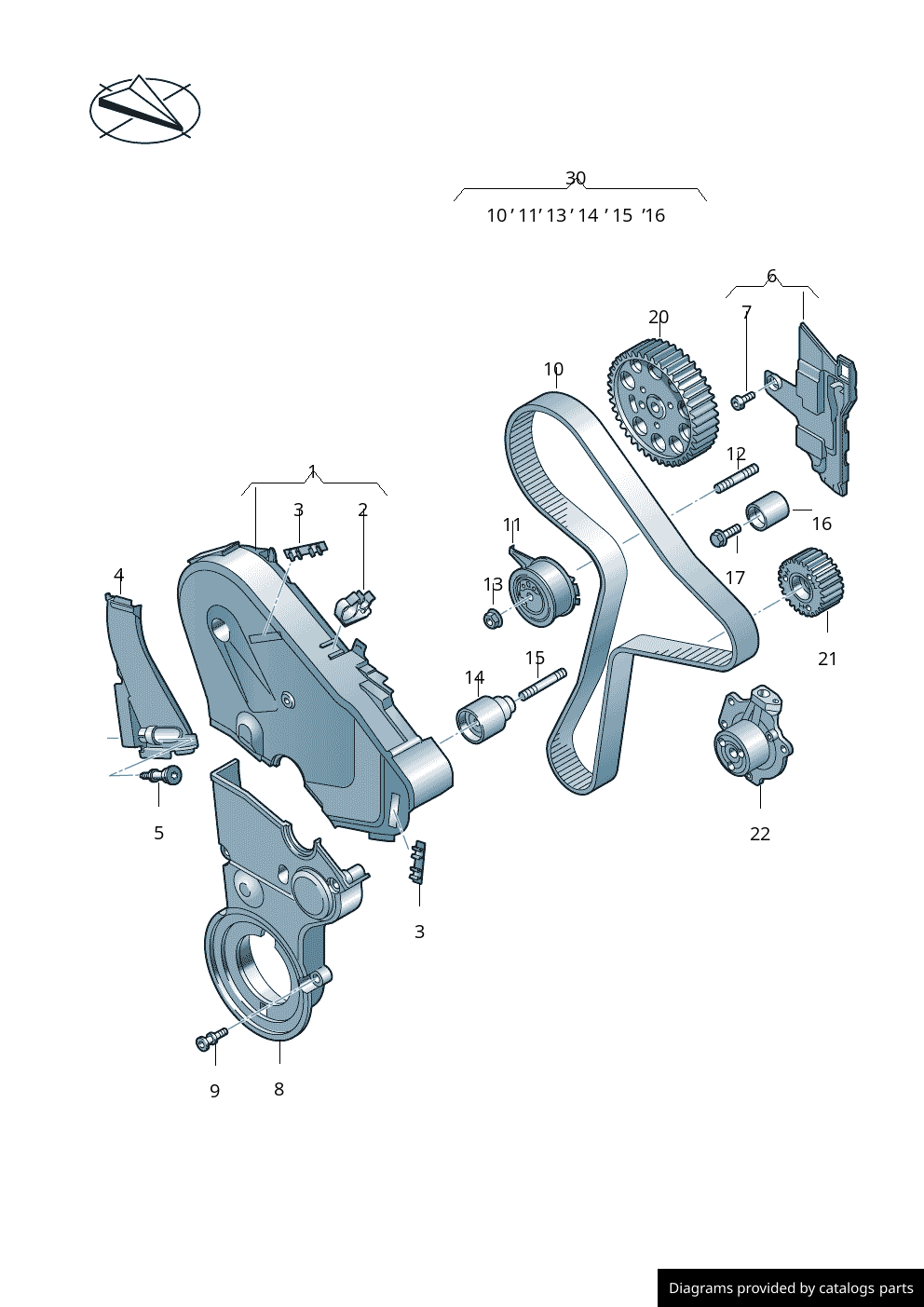 Car part diagram