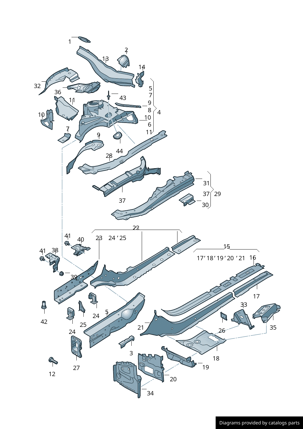 Car part diagram