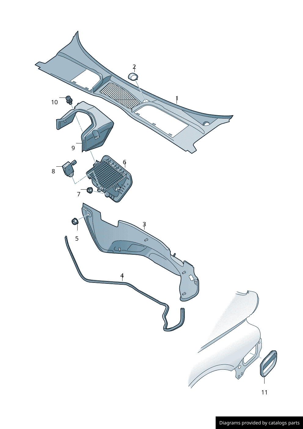 Car part diagram