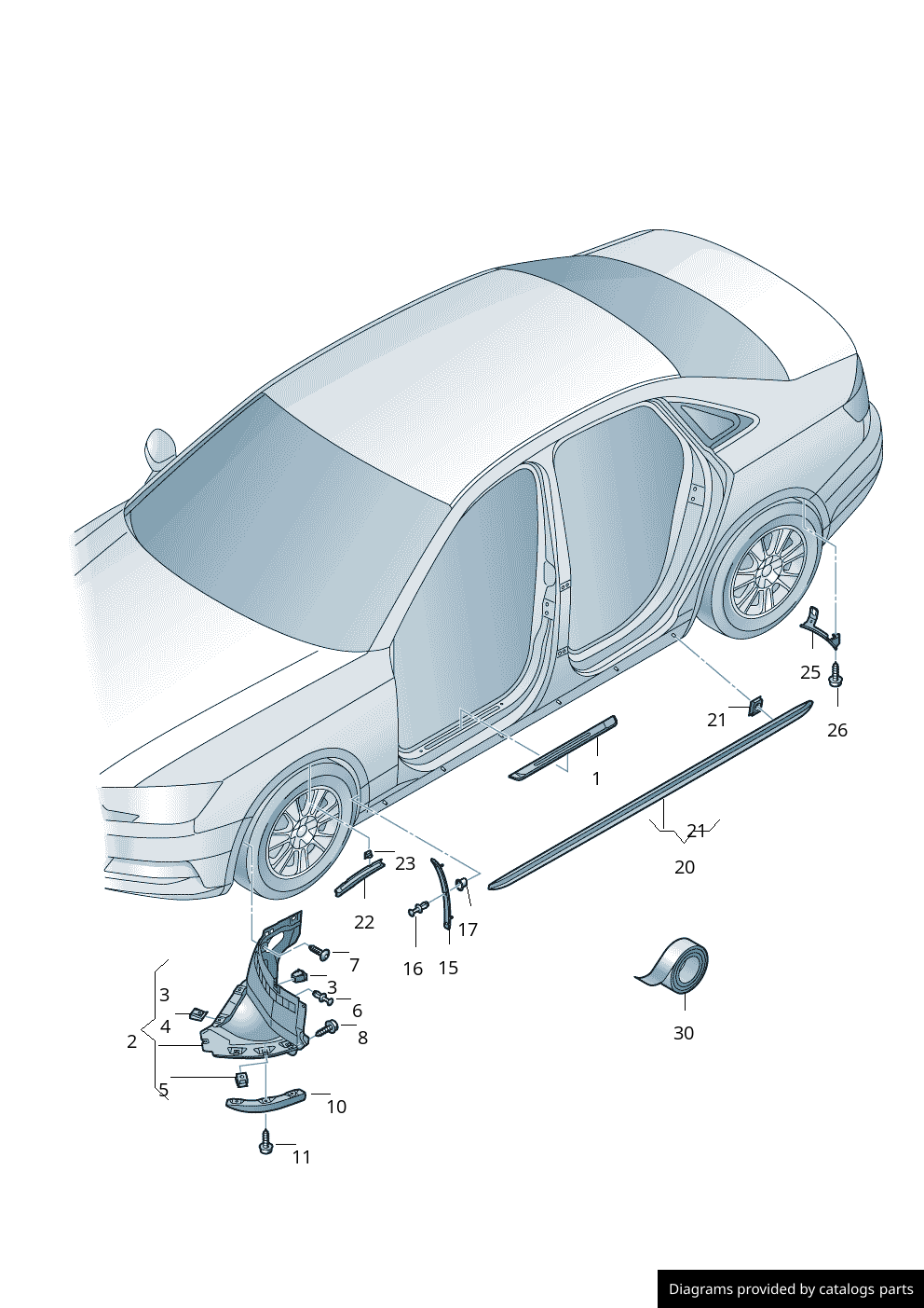 Car part diagram