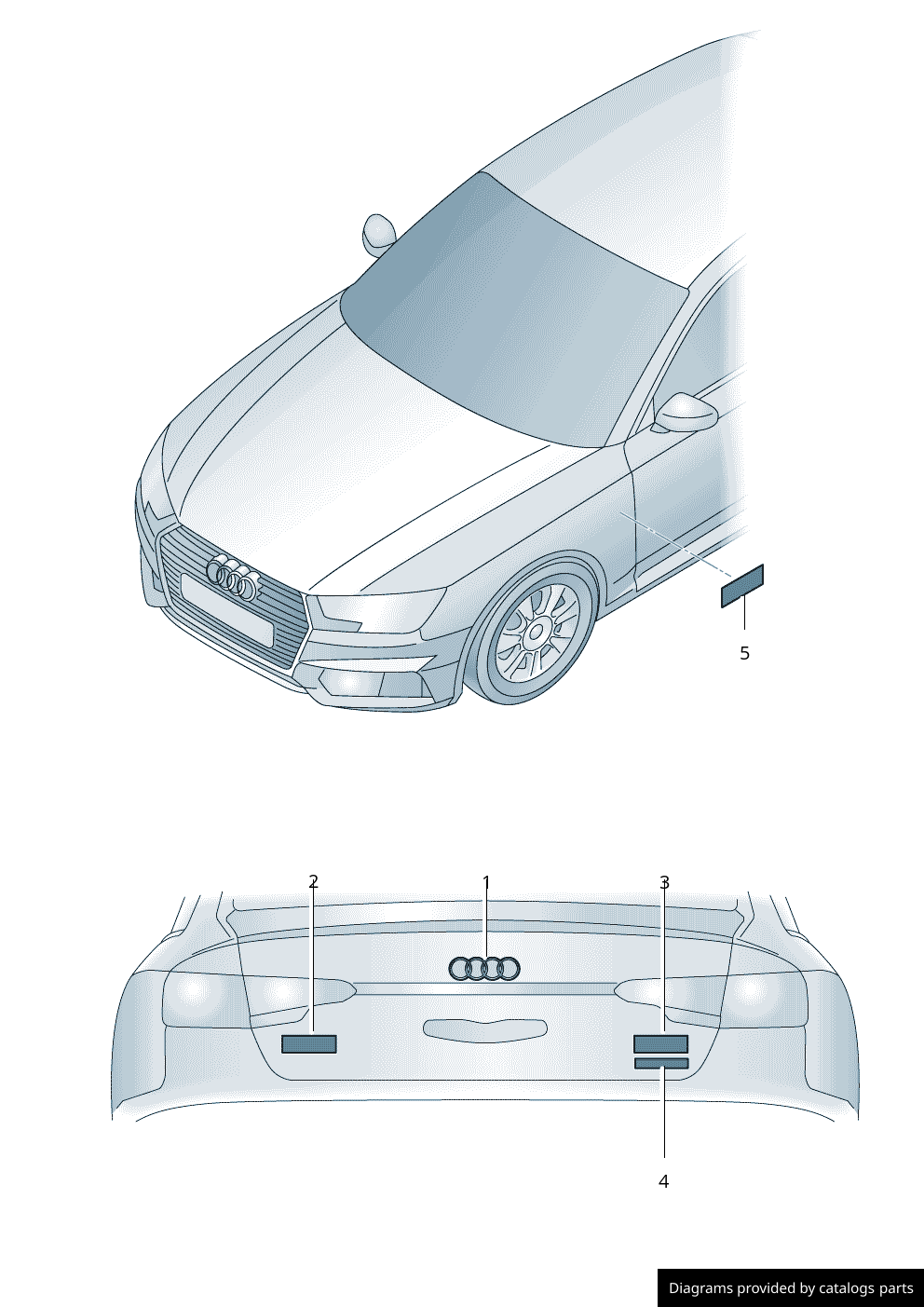 Monogramme S-Line 8N0853601A logo S line 8N0 853 601 A neuf Audi