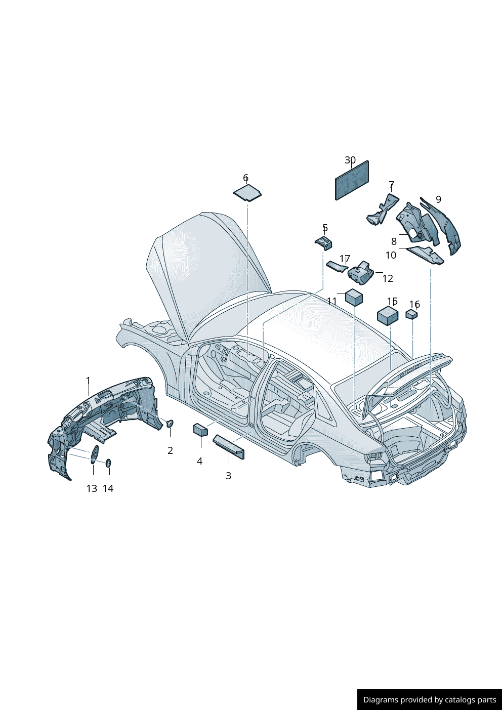 Car part diagram