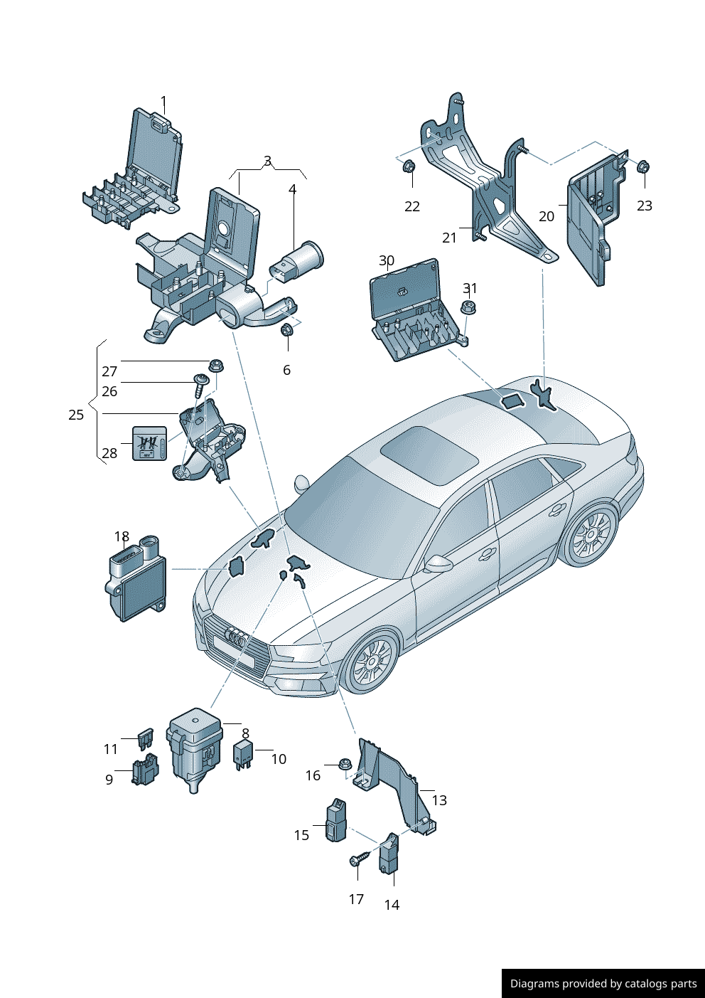 Volkswagen / Audi Control Unit For Glow Plug 03L907281 LLLParts